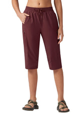 Willit women's 15in hiking shorts front view below-knee protection for rugged trails.