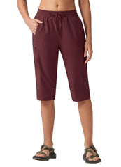 Willit women's 15in hiking shorts front view below-knee protection for rugged trails.