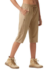 Willit women's 15in hiking long shorts in action showing freedom on trails.