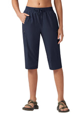 Willit women's 15-inch hiking shorts fabric close-up showing breathable quick-dry material