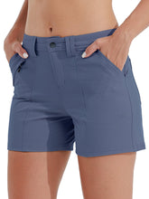 Willit women's golf shorts See Blue with front closure for a secure fit.