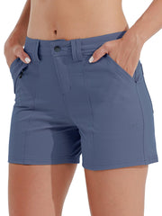 Willit women's golf shorts See Blue pockets show secure hand pockets for quick access.