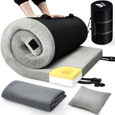 Willpo CertiPUR-US memory foam camping mattress with waterproof cover for outdoor use.