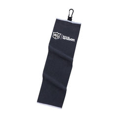 Wilson W/S Tri Fold Towel BL microfiber waffle weave for absorbent use