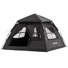 Windhike Blackdog tent demonstrates automatic pop-up setup for fast shelter.