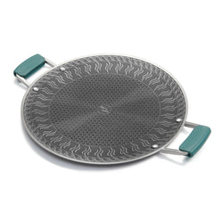 Windhike Blackdog 13-inch griddle pan ready for indoor and outdoor grilling with even heat