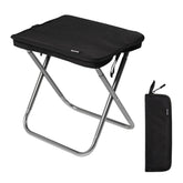 Windhike Naturehike 11in ultralight stool folded compactly for travel.