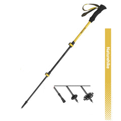 Windhike Naturehike 3K carbon trekking poles collapsed for compact packing.