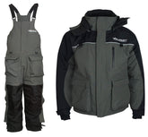 WindRider ice fishing suit with insulated bibs and jacket