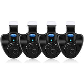 Wingsflying 4x Black LED Fishing Light Bulbs with Sound Alarm - front view