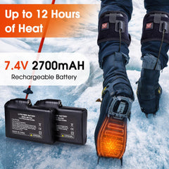 Winna heated insoles battery packs close-up highlighting removable power for long warmth