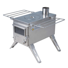 Winnerwell Nomad Medium Stove front view with glass door for ambience