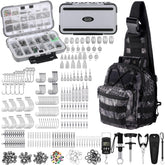 WinnerWhy 397-pcs fishing tackle kit backpack showcases full range of gear for versatile fishing.