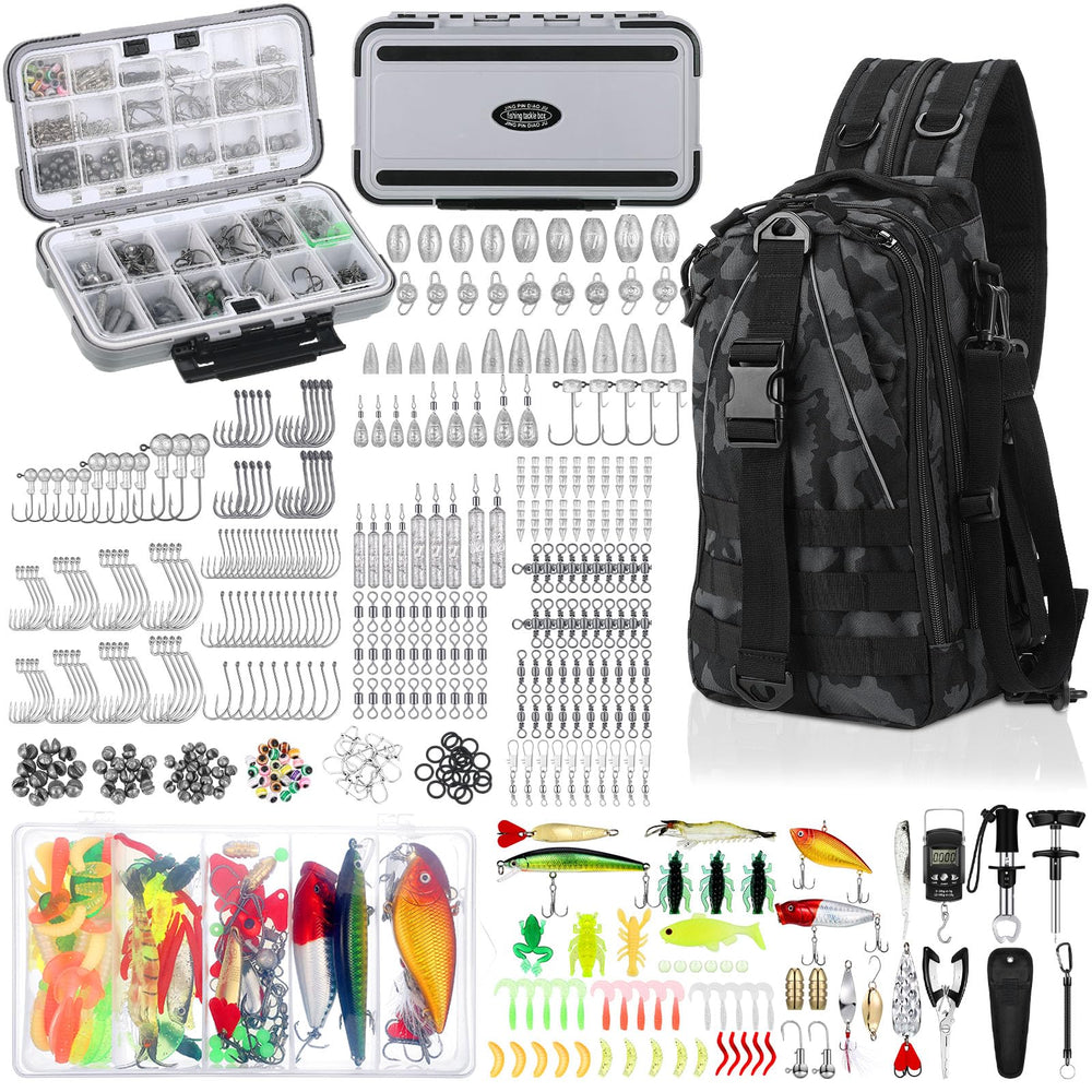 WinnerWhy 484-pcs fishing gifts backpack image, showcasing rugged waterproof storage for tools