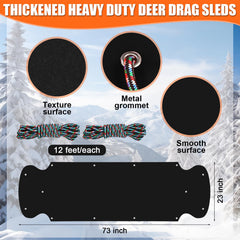 WinnerWhy adjustable deer drag harness with sternum strap fits multiple body sizes