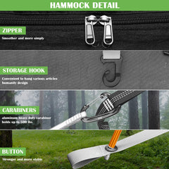 WintMing hammock rain fly cover shields from rain and sun while resting
