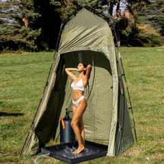 Wintogo portable shower pan made of durable PVC, easy to clean and rugged for outdoor use