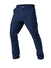 Winvote men's cargo work pants front view shows navy color and versatile design for outdoor wear