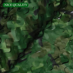 WINWAY camo netting tear-resistance closeup shows durable rip-stop fabric.