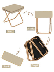 WINZNOF durable aluminum oxford stool withstands rugged outdoor use.