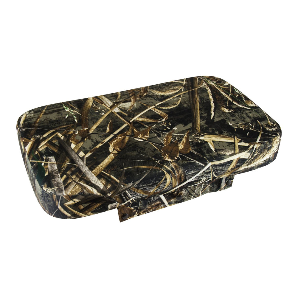 Wise 8WD1516-733 cooler cushion in Realtree Max 5 camouflage offers comfortable seat for hunting.