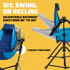 Wise Owl Outfitters Hammock Chair shows rocking motion for relaxed outdoor lounging
