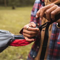 Wise Owl Outfitters 20D ripstop nylon shell close-up for durability