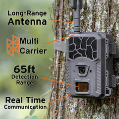 WiseEye Mini Cam 2 multi-carrier connectivity enables reliable cellular access in remote locations.