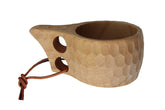 Wisemen Trading kuksa-mug wooden cup, ideal for outdoor coffee.