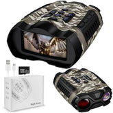 WISHBETY 4K night vision goggles with clear display for nocturnal wildlife viewing.