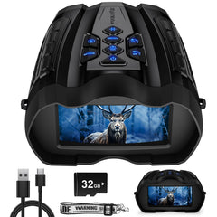 Wishbety night vision goggles front view shows the compact, sturdy design for outdoor use.