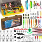 WITOROR Fishing Lures Kit with 144 pieces and tackle box