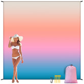 WIWIGO beach blanket sandproof on sand keeps surface clean and cool.