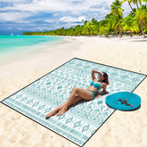 WIWIGO beach blanket waterproof quick-dry surface ready for outdoor use on sand