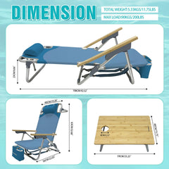 WKFAMOUT bamboo table detail highlights sturdy footrest and secure water bottle surface.