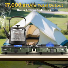WLSINJL camping stove wind shield stabilizes cooking in gusty conditions