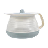 WOFASHPURET portable chamber pot with lid shows secure lid for odor control and bedside hygiene.