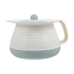 WOFASHPURET portable chamber pot with lid shows secure lid for odor control and bedside hygiene.