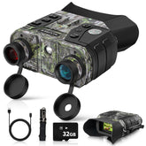 WOGREE Night Vision Goggles 4K video display for clear night viewing and quick playback.