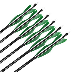 Wolfman carbon arrow with 5-inch turkey feathers for steady flight