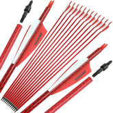 Wolfman carbon arrows spine 500 with removable tips for versatile hunting and practice.