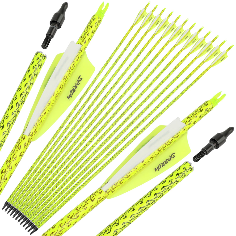 Wolfman carbon arrows spine 500 designed for precise target practice and durable flight