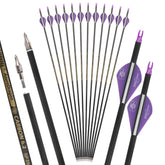 Wolfman 31-inch pure carbon arrow shaft for precise shooting