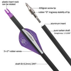 Wolfman removable 100 grain tips for customizable weight