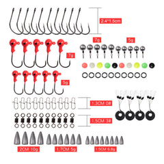 Bullet weights and ball-bearing sinkers in various sizes