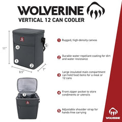 Wolverine cooler with water-resistant fabric protects contents outdoors