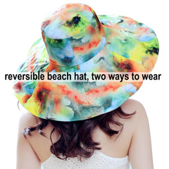 Boho flower print reversible side