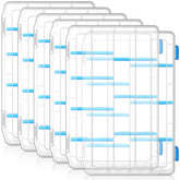 Wonderjune 6-pack 3600 tackle boxes with removable dividers