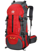 WoneNice 50L backpack main compartment keeps gear organized for trips.