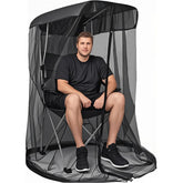 Wonmondmony pop-up mosquito net over chair for instant bug-free comfort.